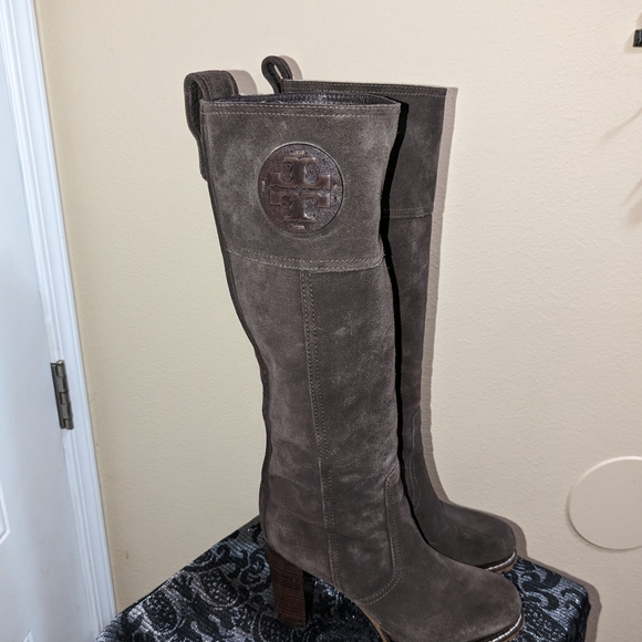 Tory Burch Suede Knee High Boots Size 9.5 - Picture 1 of 5